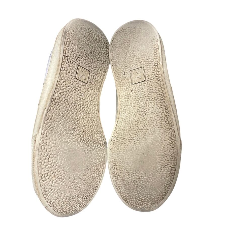 VEJA ESPLAR LEATHER WHITE PLATINE Sneakers Women's Size 8 - Picture 3 of 6